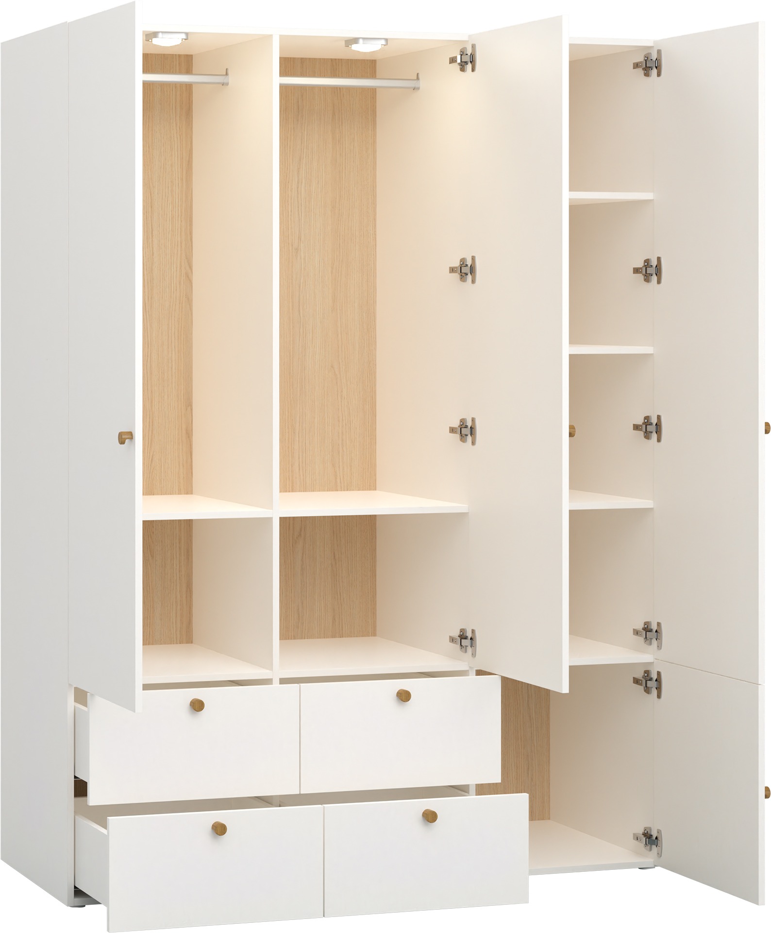 Kleiderschrank 3-Türig Jugendzimmer RELI