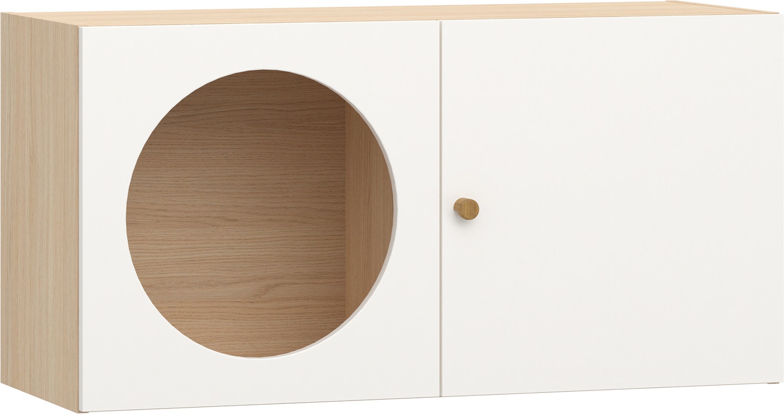 Wandregal mit zwei Türen Lochdesign RELI