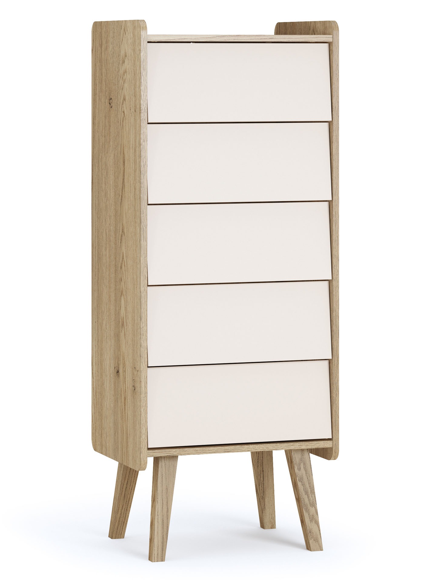Kommode Kinderzimmer mit 5 Schubladen Vintage Fresh