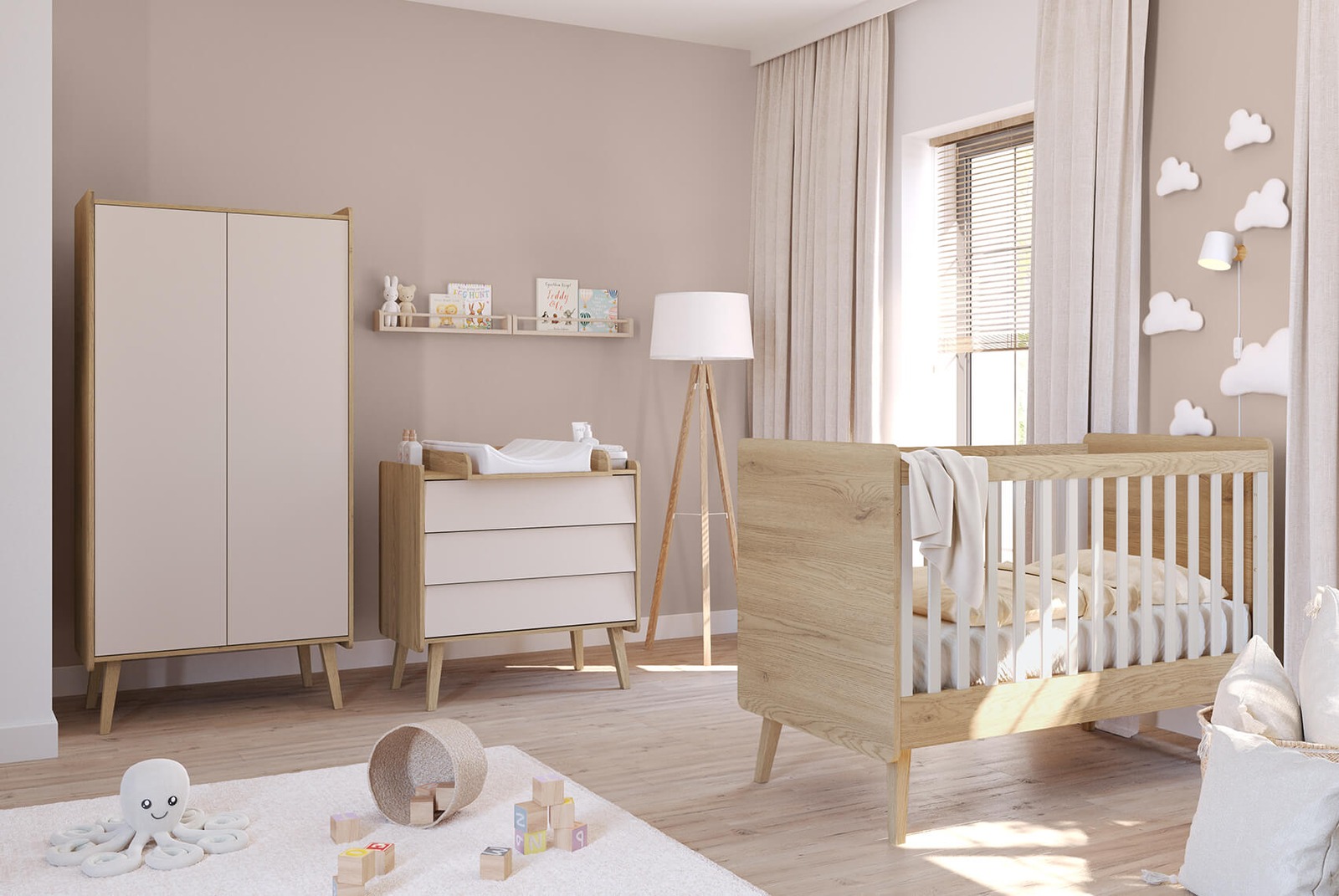 Babyzimmer komplett Set Vintage Fresh