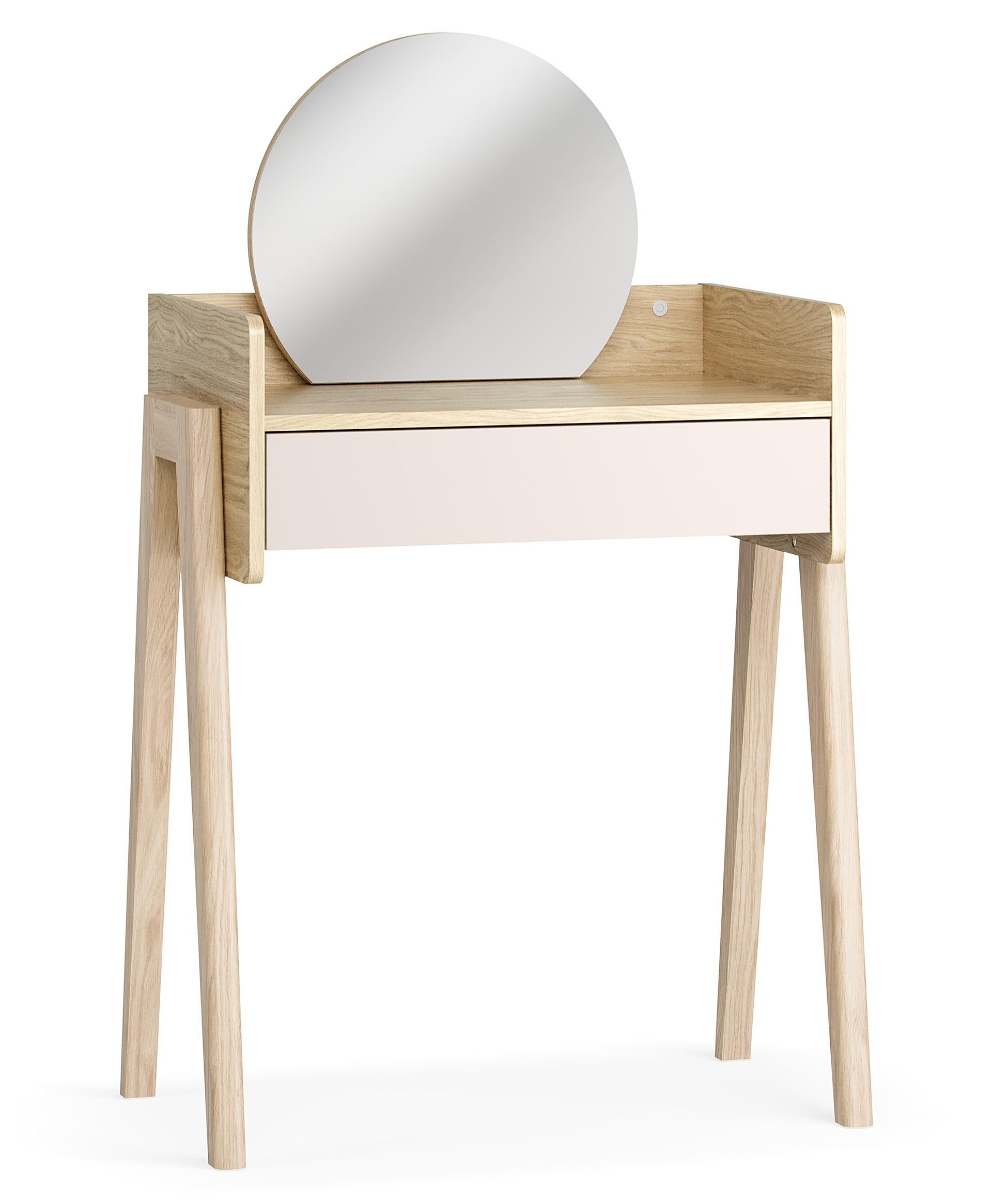 Schminktisch Kinderzimmer mit Spiegel und Beleuchtung MUVE beige