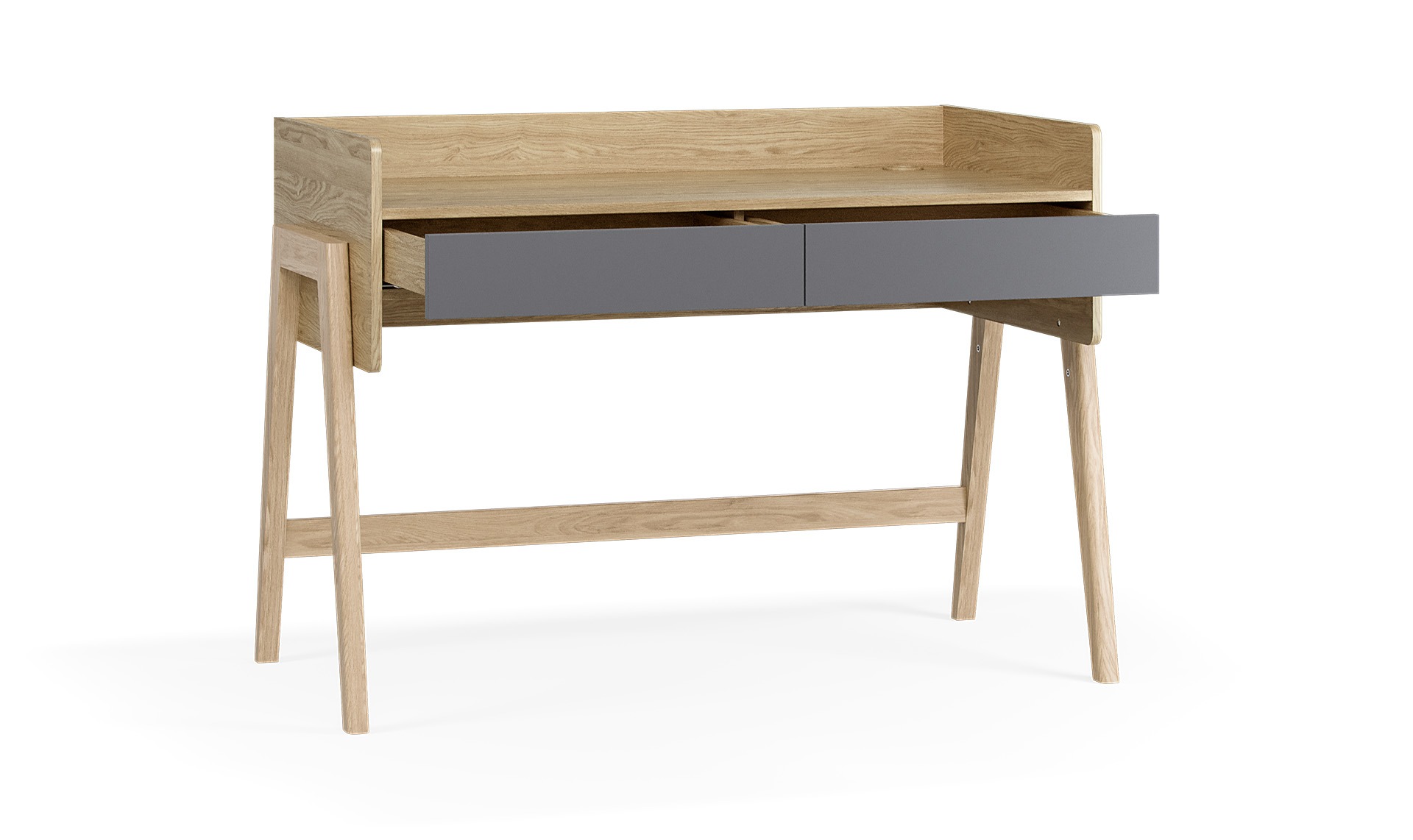 Schreibtisch_Kinderzimmer_Muve_120_höhenverstellbar_graphit_Schubladen_offen