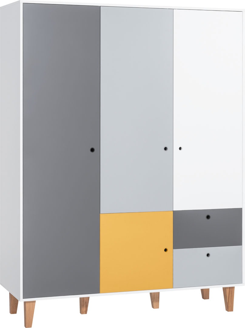 Kleiderschrank Jugendzimmer 3-Türig CONCEPT