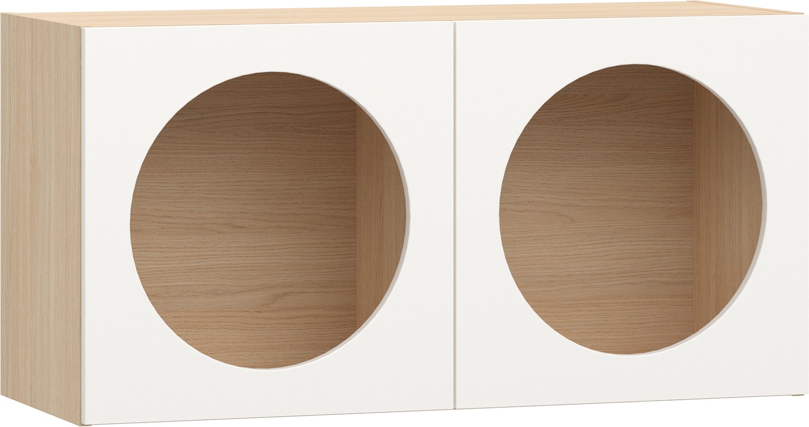 Wandregal hängend mit Türen Lochdesign RELI